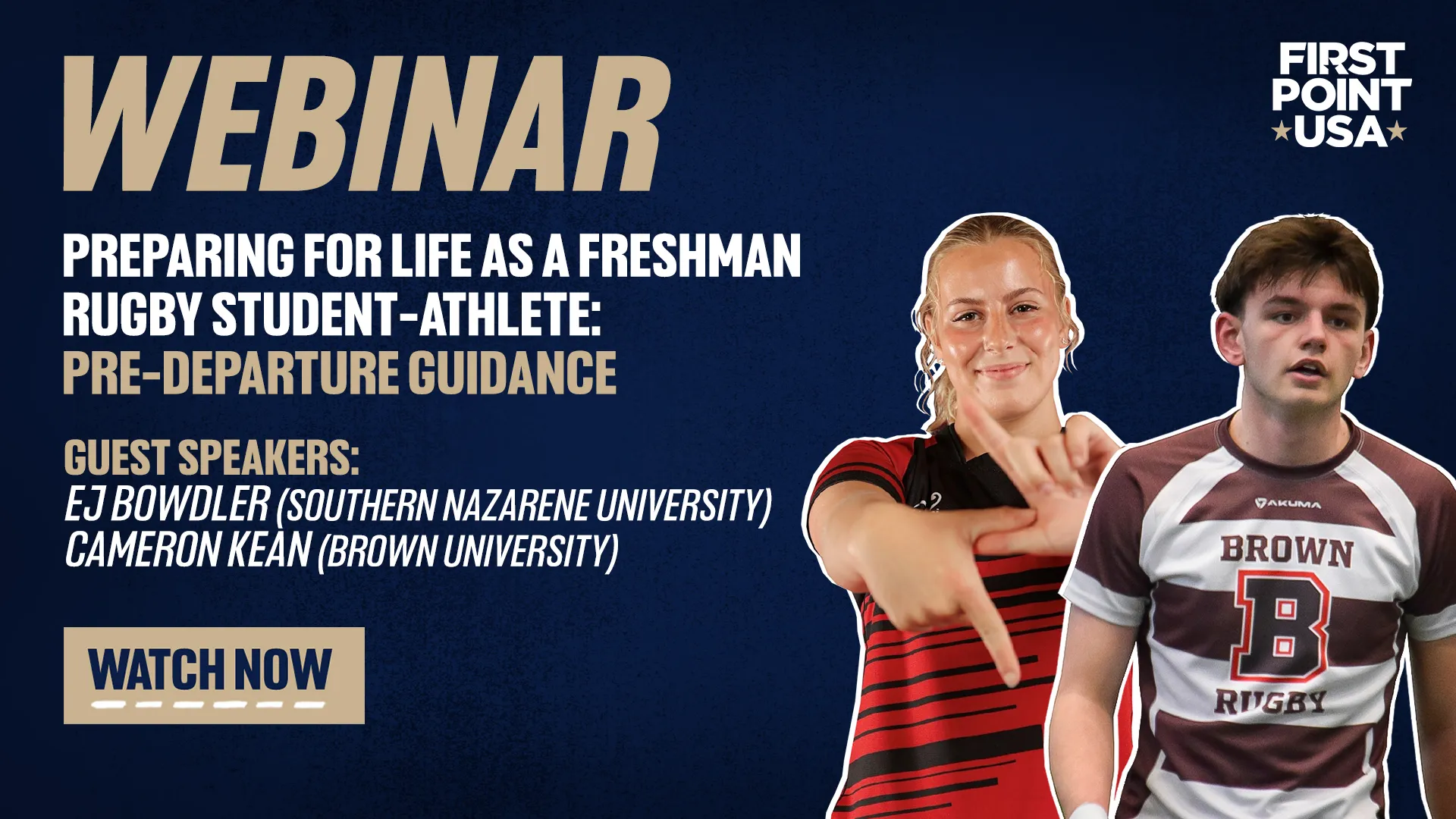 Pre Departure Guidance Webinar - Rugby Student-Athlete