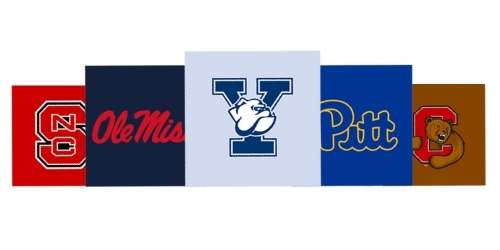Assorted US College logos