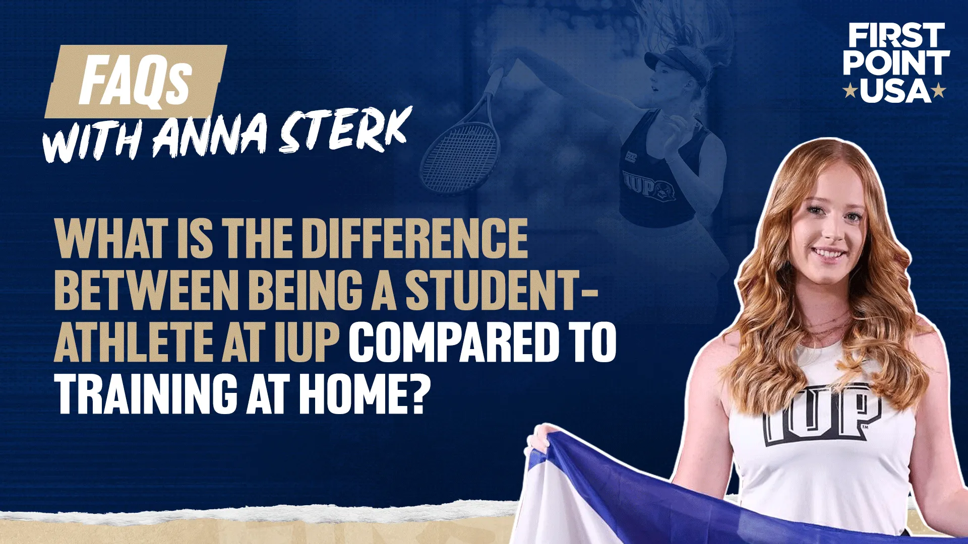 What is the difference between being a student-athlete at iup compared to training at home
